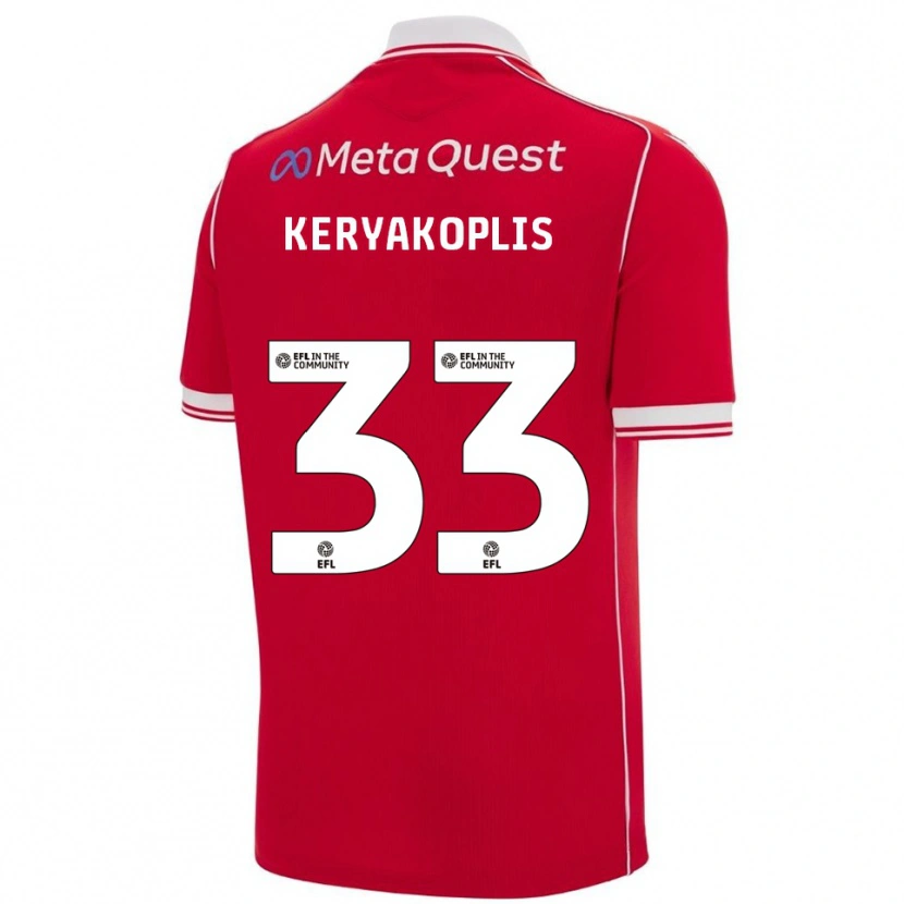 Danxen Damen Hannah Keryakoplis #33 Rot Weiß Heimtrikot Trikot 2025/26 T-Shirt Österreich