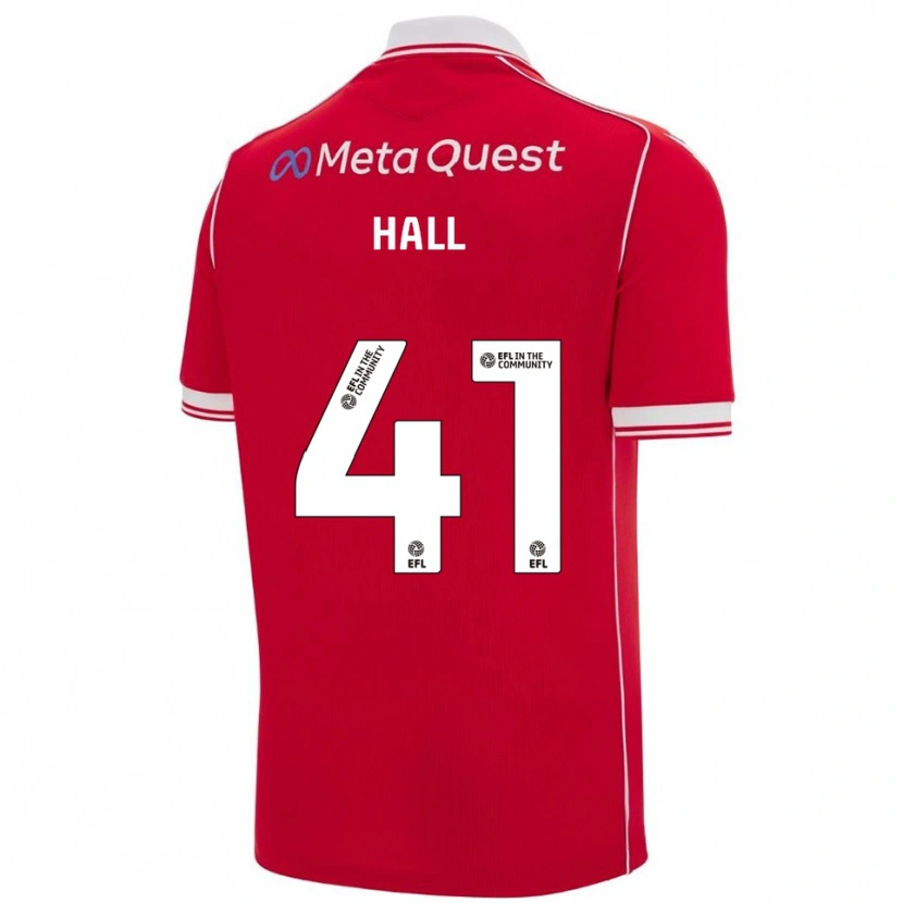 Danxen Damen Liam Hall #41 Rot Weiß Heimtrikot Trikot 2025/26 T-Shirt Österreich
