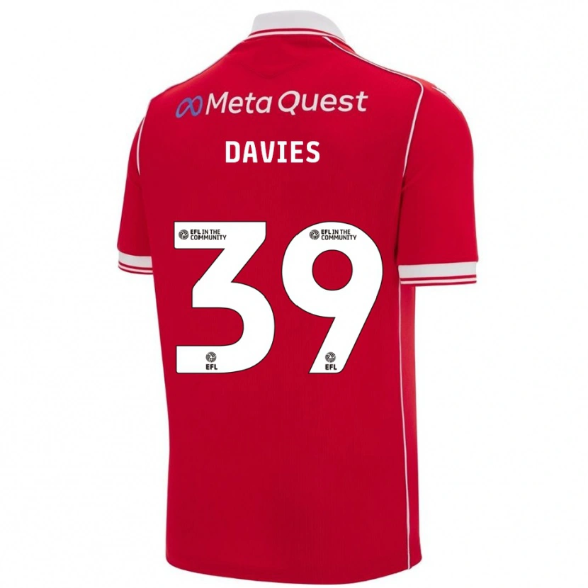 Danxen Damen Daniel Davies #39 Rot Weiß Heimtrikot Trikot 2025/26 T-Shirt Österreich