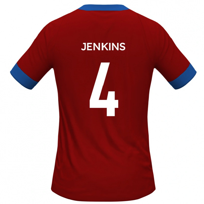Danxen Damen Luke Jenkins #4 Rot Blau Heimtrikot Trikot 2025/26 T-Shirt Österreich