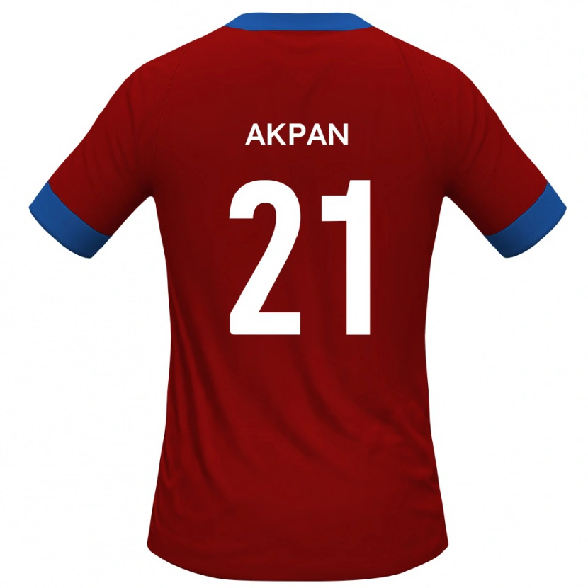 Danxen Damen Ashley Akpan #21 Rot Blau Heimtrikot Trikot 2025/26 T-Shirt Österreich