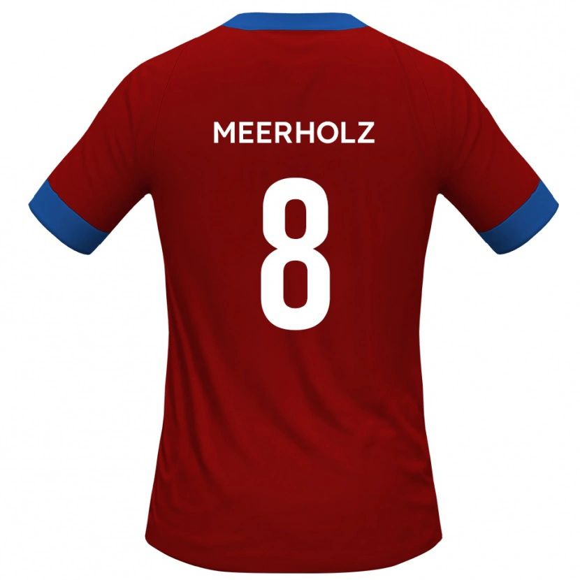 Danxen Damen Jed Meerholz #8 Rot Blau Heimtrikot Trikot 2025/26 T-Shirt Österreich