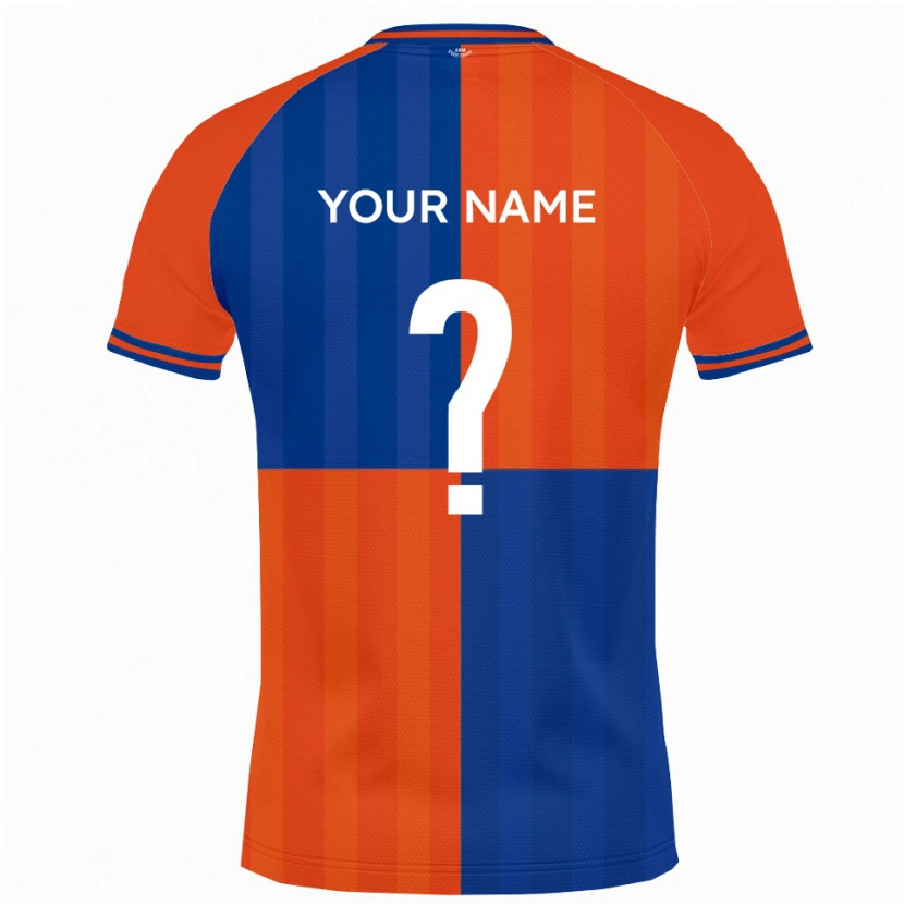 Danxen Damen Ihren Namen #0 Orange Königsblau Heimtrikot Trikot 2025/26 T-Shirt Österreich
