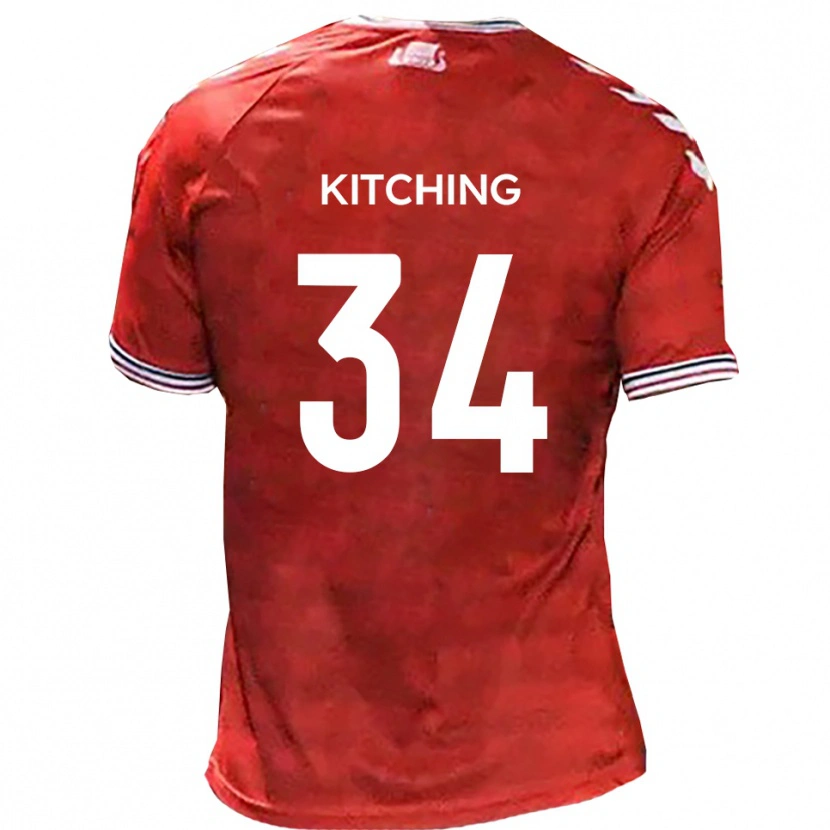 Danxen Damen Mark Kitching #34 Rot Weiß Heimtrikot Trikot 2025/26 T-Shirt Österreich