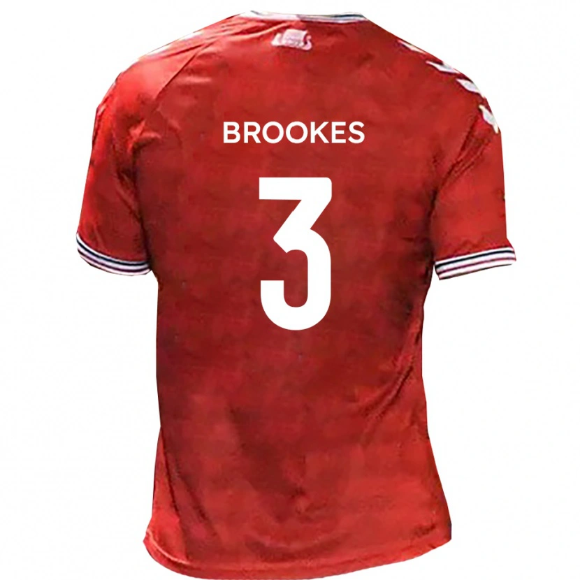 Danxen Damen Ben Brookes #3 Rot Weiß Heimtrikot Trikot 2025/26 T-Shirt Österreich