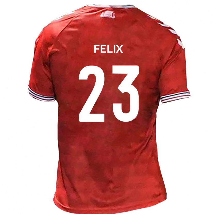Danxen Damen Joe Felix #23 Rot Weiß Heimtrikot Trikot 2025/26 T-Shirt Österreich