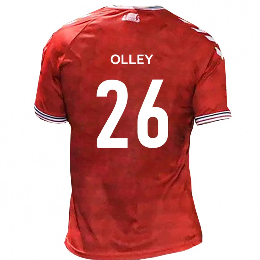 Danxen Damen Greg Olley #26 Rot Weiß Heimtrikot Trikot 2025/26 T-Shirt Österreich