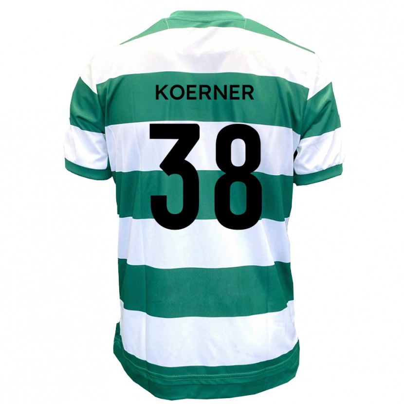 Danxen Damen Corey Koerner #38 Grün Weiß Heimtrikot Trikot 2025/26 T-Shirt Österreich