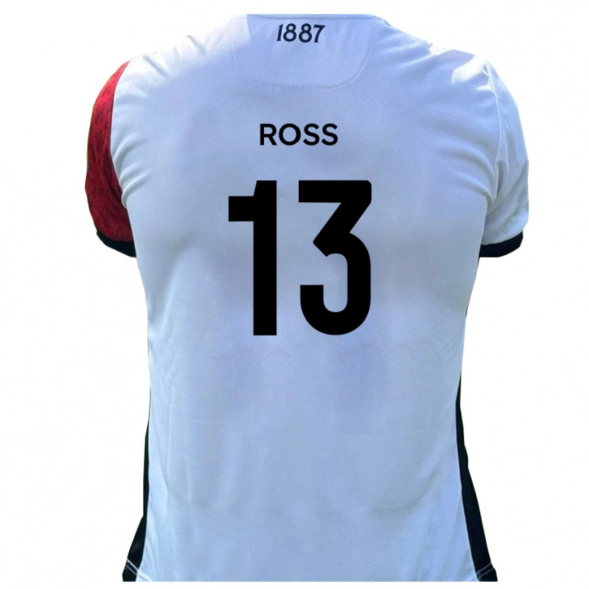 Danxen Damen Craig Ross #13 Rot Weiß Heimtrikot Trikot 2025/26 T-Shirt Österreich
