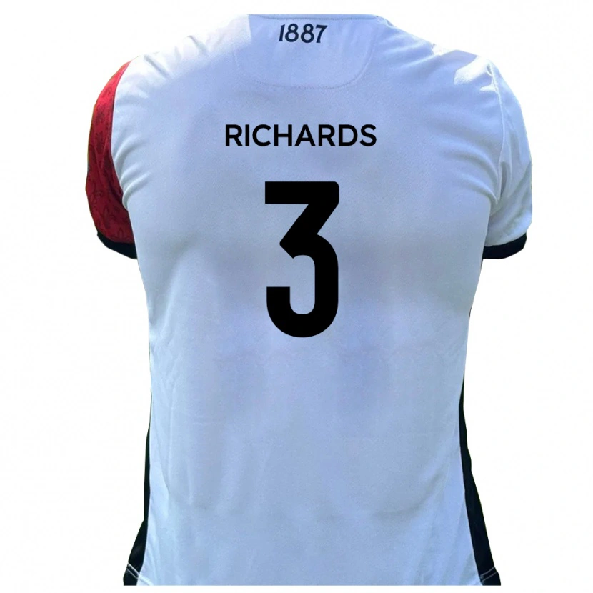 Danxen Damen Caleb Richards #3 Rot Weiß Heimtrikot Trikot 2025/26 T-Shirt Österreich