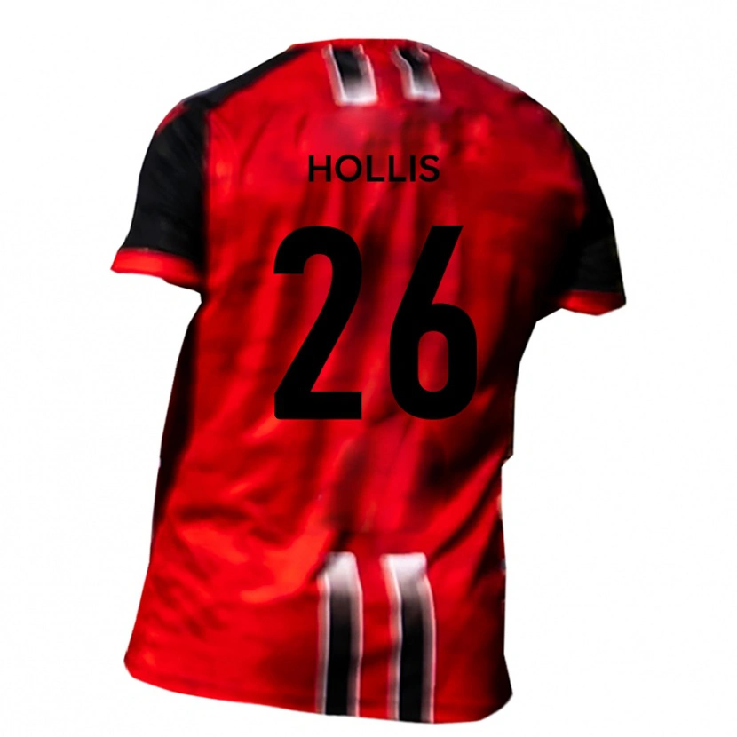 Danxen Damen Haydn Hollis #26 Rot Schwarz Heimtrikot Trikot 2025/26 T-Shirt Österreich
