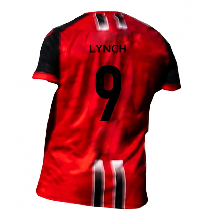 Danxen Damen Oliver Lynch #9 Rot Schwarz Heimtrikot Trikot 2025/26 T-Shirt Österreich
