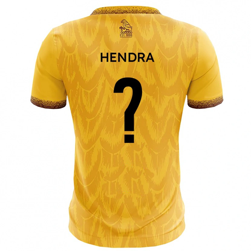 Danxen Damen Amber Hendra #0 Gelb Braun Heimtrikot Trikot 2025/26 T-Shirt Österreich