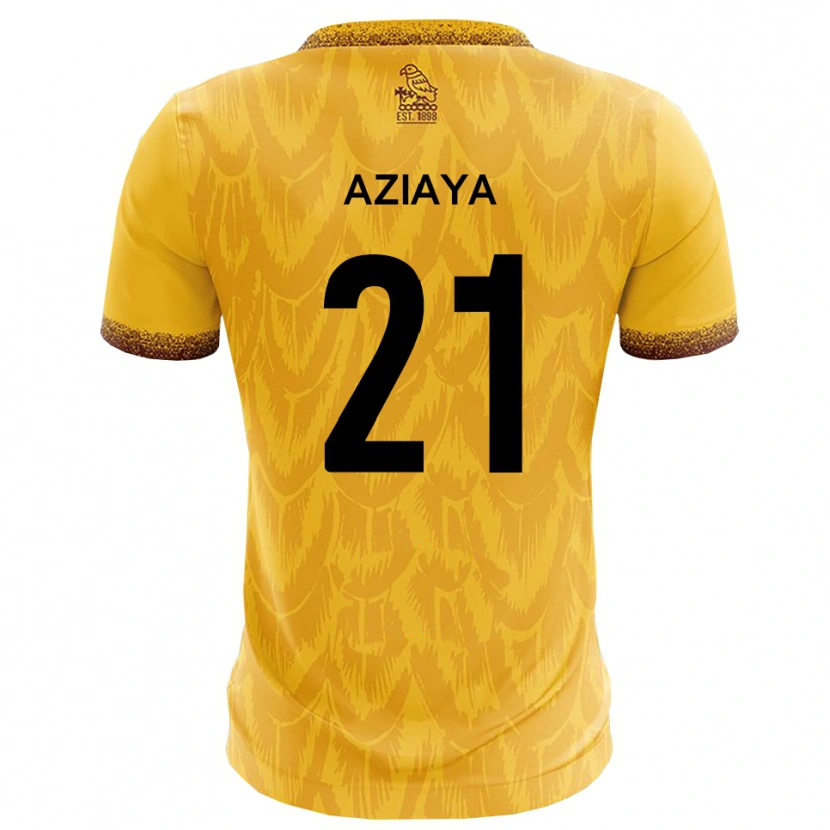 Danxen Damen David Aziaya #21 Gelb Braun Heimtrikot Trikot 2025/26 T-Shirt Österreich
