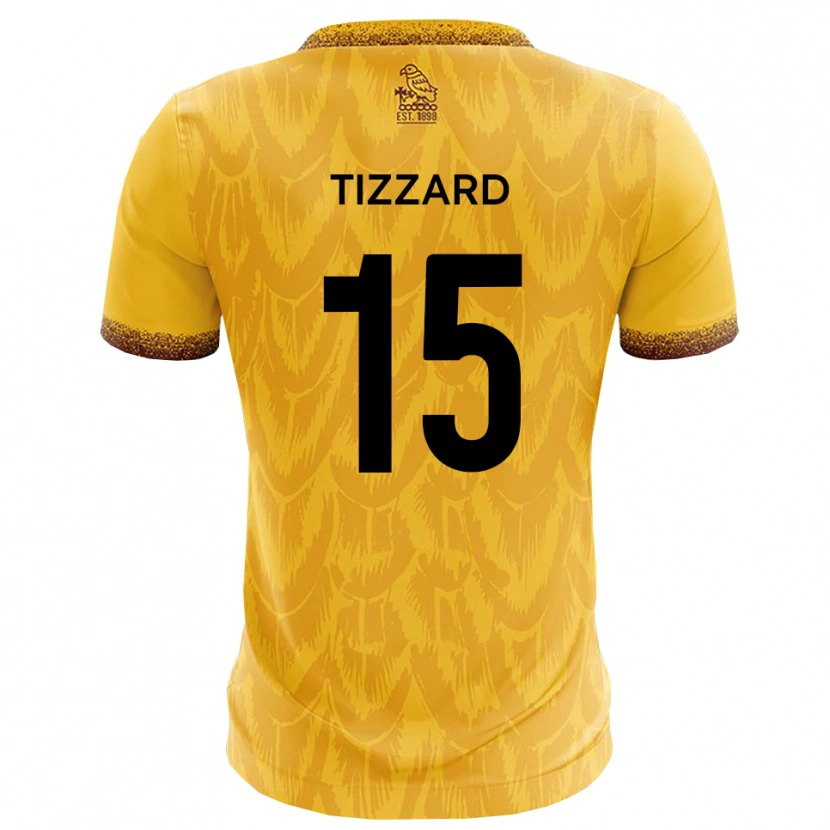Danxen Damen Will Tizzard #15 Gelb Braun Heimtrikot Trikot 2025/26 T-Shirt Österreich