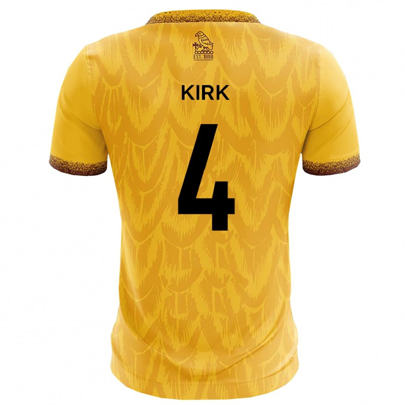 Danxen Damen Alex Kirk #4 Gelb Braun Heimtrikot Trikot 2025/26 T-Shirt Österreich