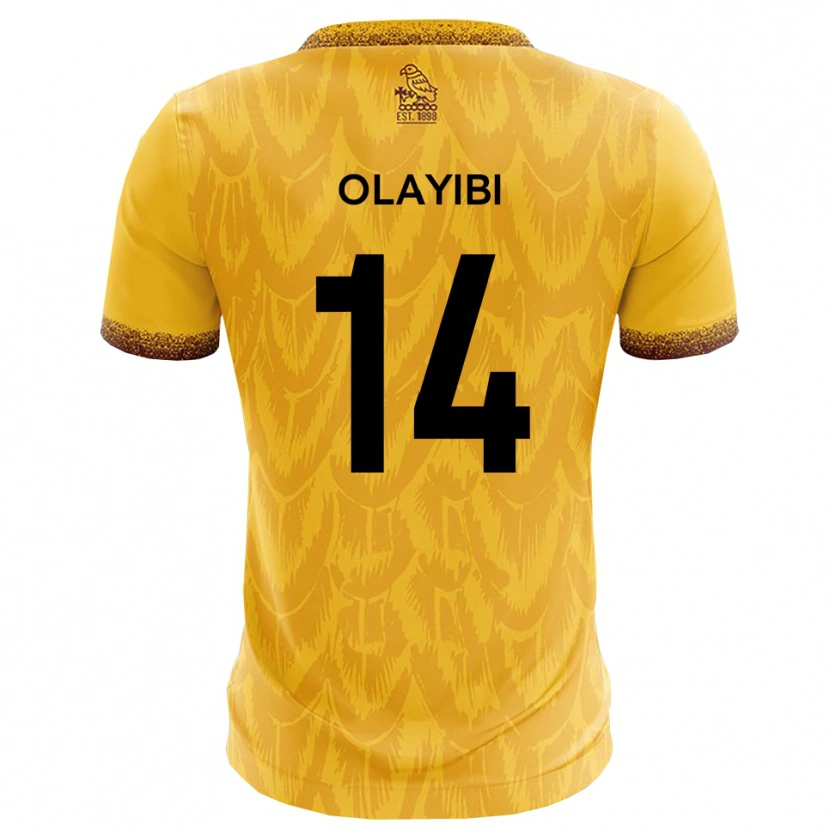 Danxen Damen Daniel Olayibi #14 Gelb Braun Heimtrikot Trikot 2025/26 T-Shirt Österreich