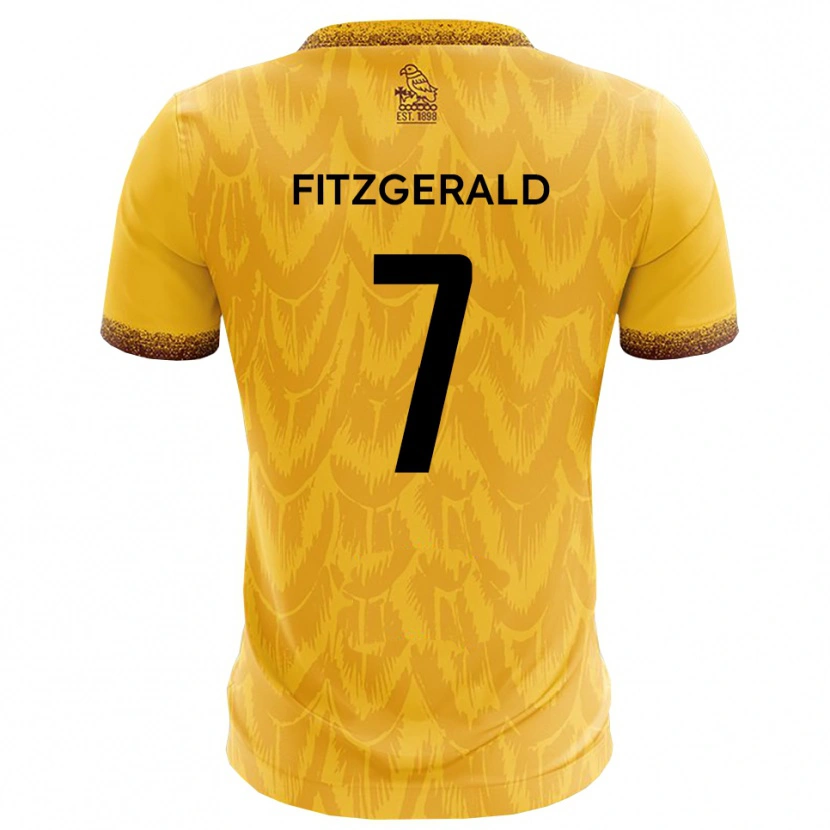 Danxen Damen Johnny Fitzgerald #7 Gelb Braun Heimtrikot Trikot 2025/26 T-Shirt Österreich