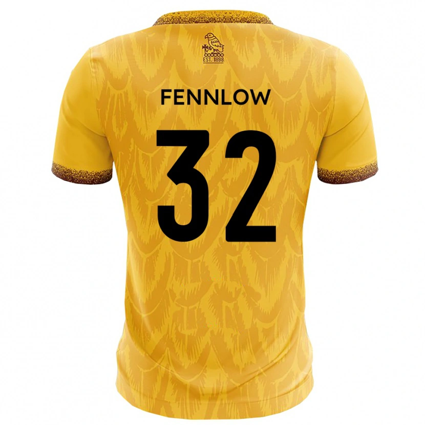 Danxen Damen James Fennlow #32 Gelb Braun Heimtrikot Trikot 2025/26 T-Shirt Österreich