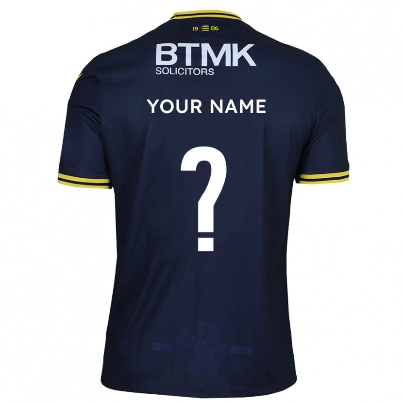 Danxen Damen Ihren Namen #0 Marine Gelb Heimtrikot Trikot 2025/26 T-Shirt Österreich