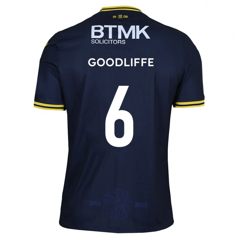 Danxen Damen Ben Goodliffe #6 Marine Gelb Heimtrikot Trikot 2025/26 T-Shirt Österreich