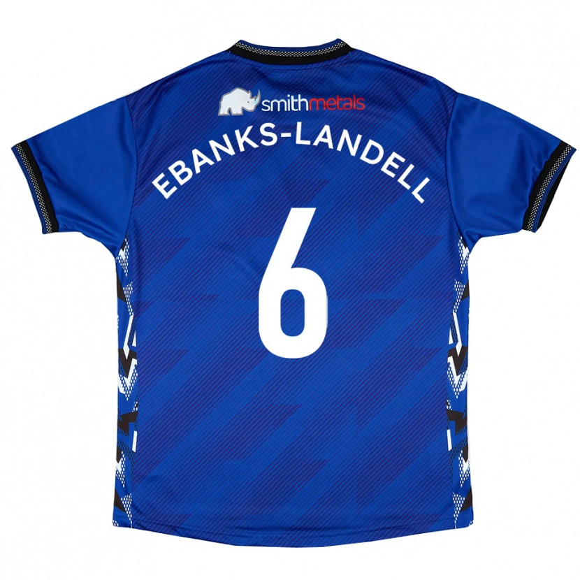 Danxen Damen Ethan Ebanks-Landell #6 Blau Weiß Heimtrikot Trikot 2025/26 T-Shirt Österreich