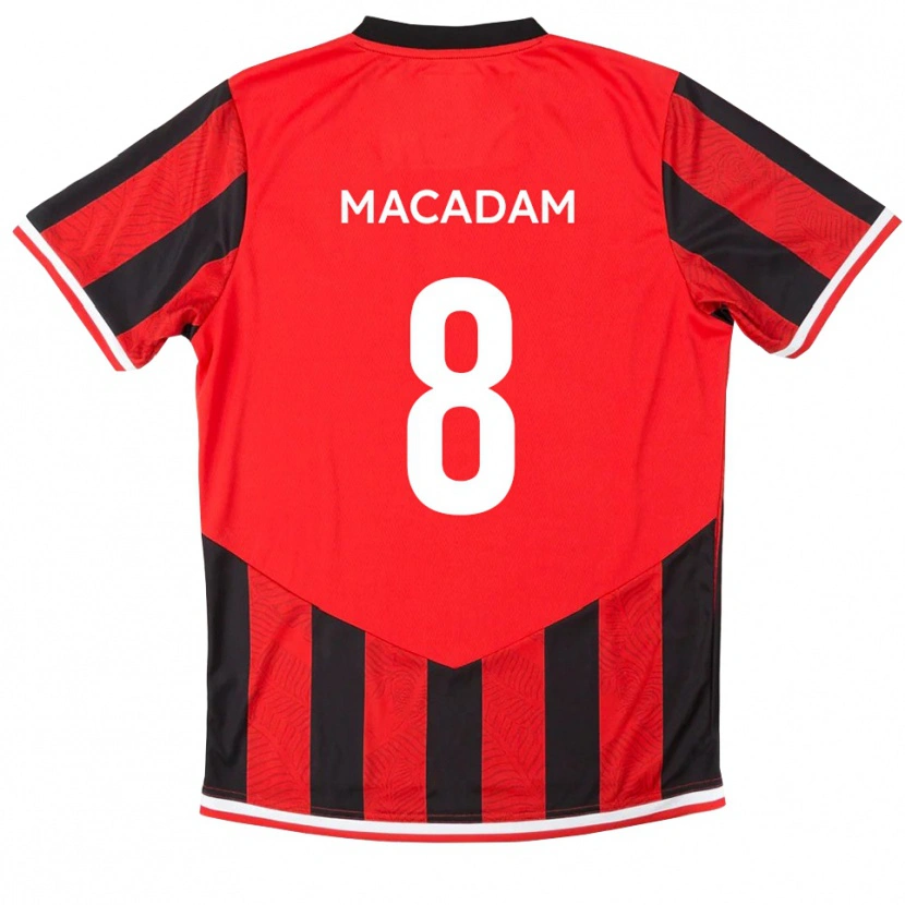 Danxen Damen Harvey Macadam #8 Rot Schwarz Heimtrikot Trikot 2025/26 T-Shirt Österreich