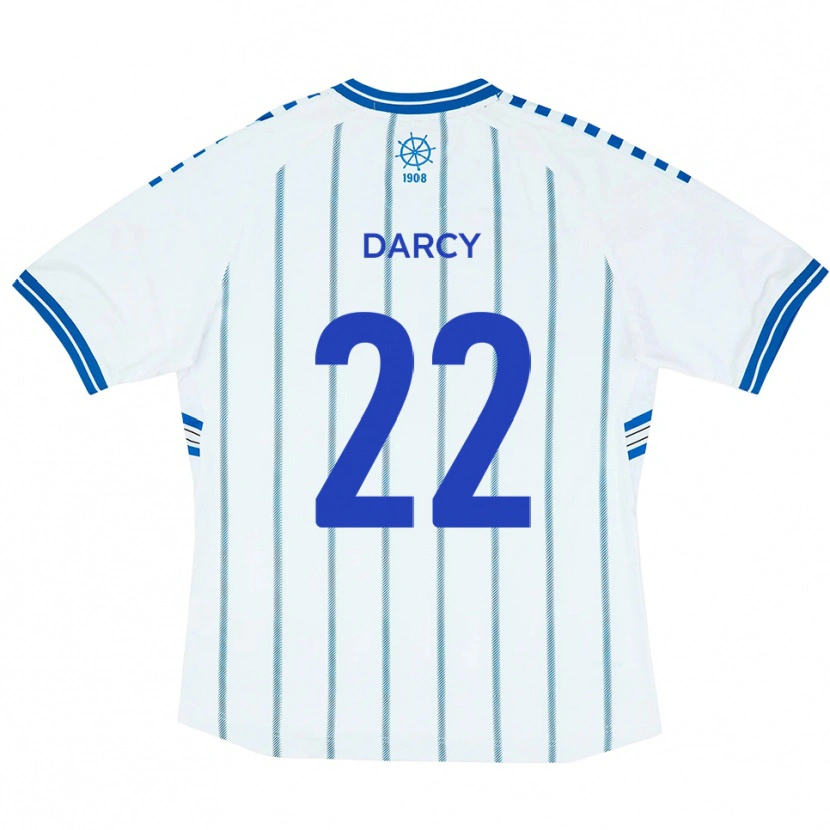 Danxen Damen Campbell Darcy #22 Weiß Blau Heimtrikot Trikot 2025/26 T-Shirt Österreich