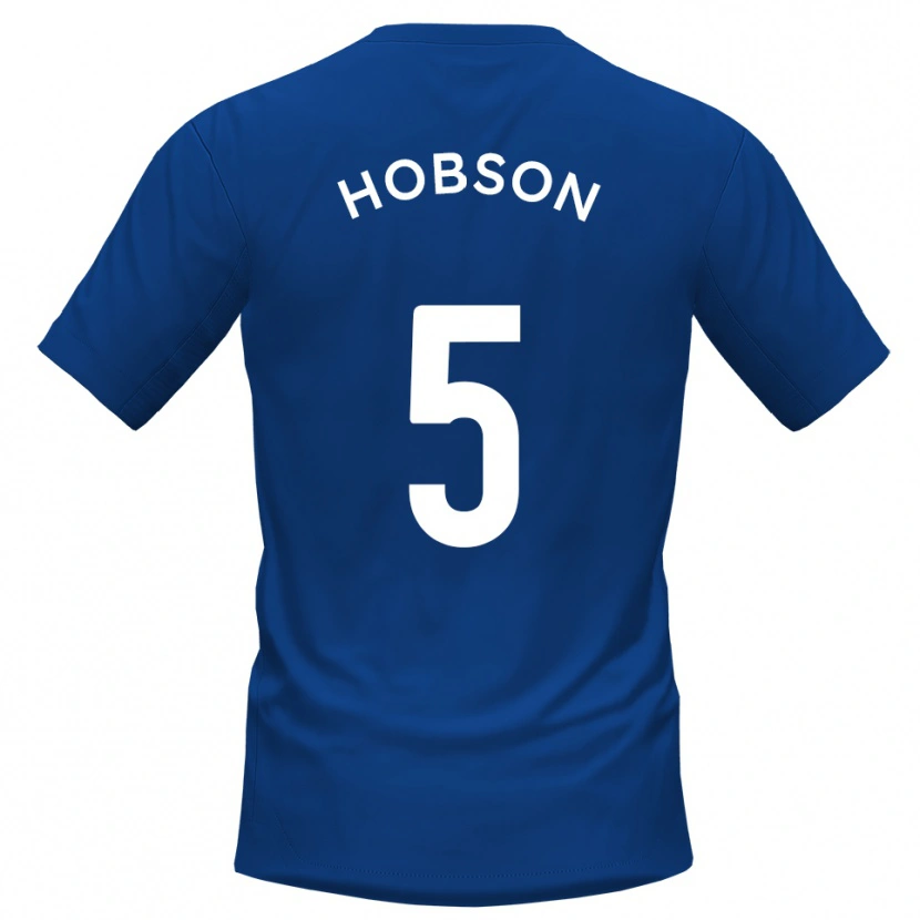 Danxen Damen Shaun Hobson #5 Blau Weiß Heimtrikot Trikot 2025/26 T-Shirt Österreich