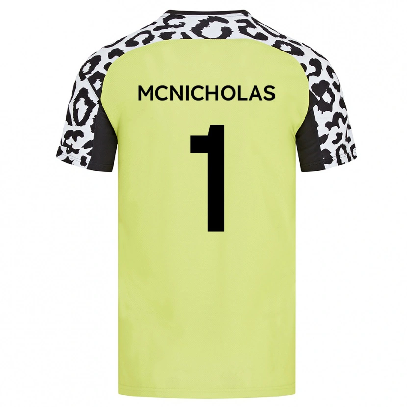 Danxen Damen Luke Mcnicholas #1 Fluoreszierendes Gelb Heimtrikot Trikot 2025/26 T-Shirt Österreich