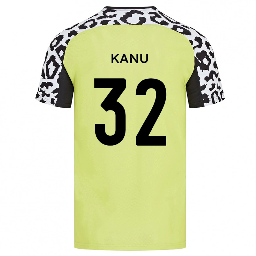 Danxen Damen Abraham Kanu #32 Fluoreszierendes Gelb Heimtrikot Trikot 2025/26 T-Shirt Österreich