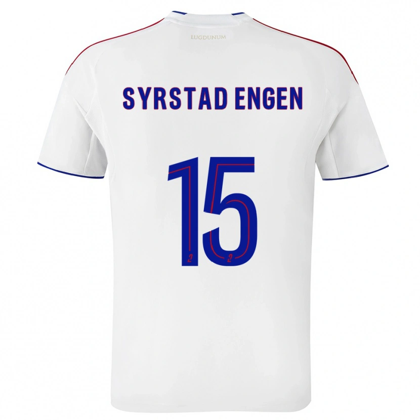 Danxen Damen Ingrid Syrstad Engen #15 Weiß Rot Heimtrikot Trikot 2025/26 T-Shirt Österreich