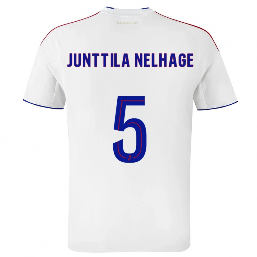 Danxen Damen Elma Junttila Nelhage #5 Weiß Rot Heimtrikot Trikot 2025/26 T-Shirt Österreich