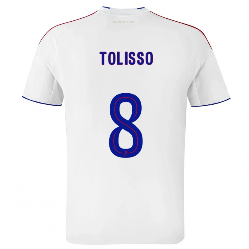 Danxen Damen Corentin Tolisso #8 Weiß Rot Heimtrikot Trikot 2025/26 T-Shirt Österreich