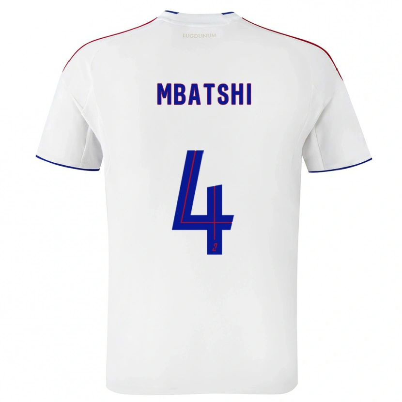 Danxen Damen Prince Mbatshi Mukuba #4 Weiß Rot Heimtrikot Trikot 2025/26 T-Shirt Österreich