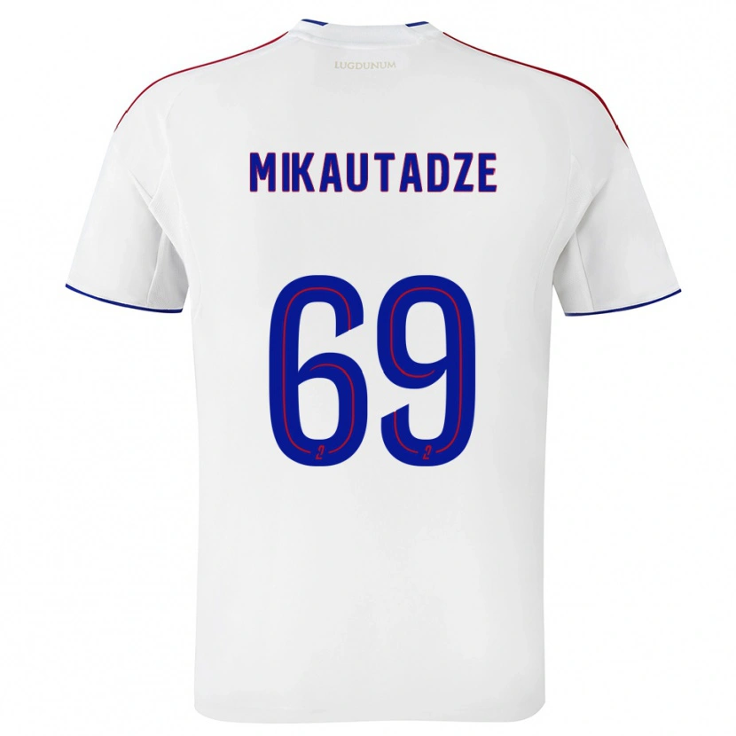 Danxen Damen Georges Mikautadze #69 Weiß Rot Heimtrikot Trikot 2025/26 T-Shirt Österreich