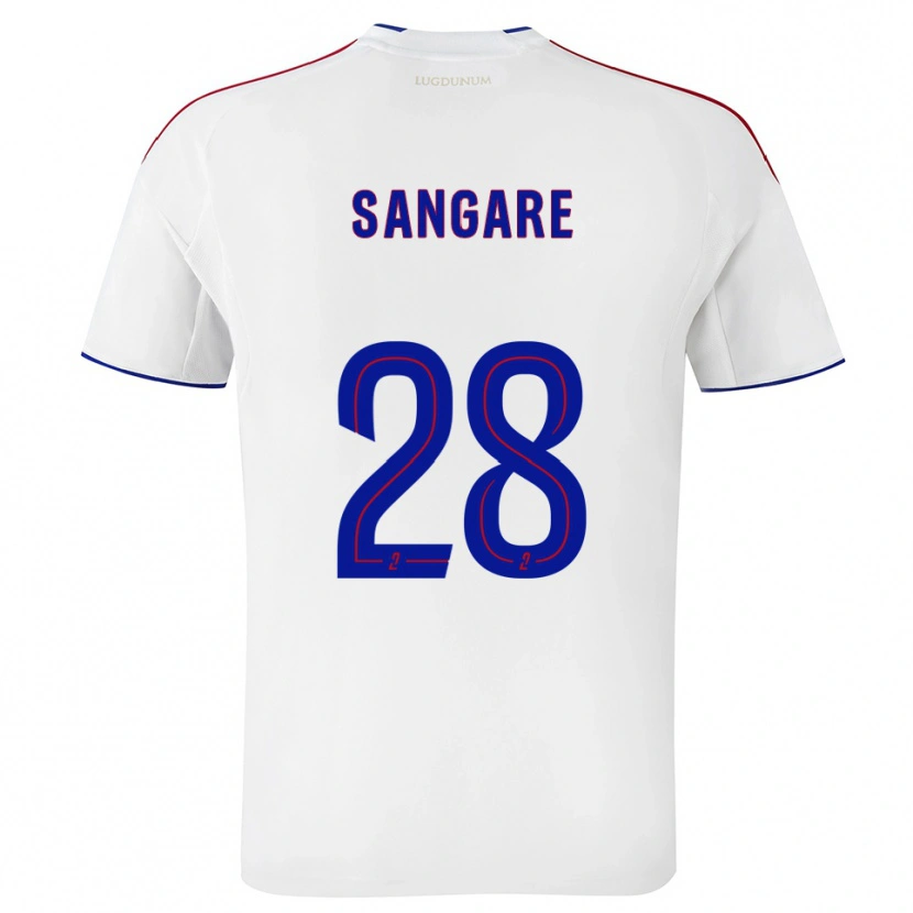 Danxen Damen Wassa Sangaré #28 Weiß Rot Heimtrikot Trikot 2025/26 T-Shirt Österreich