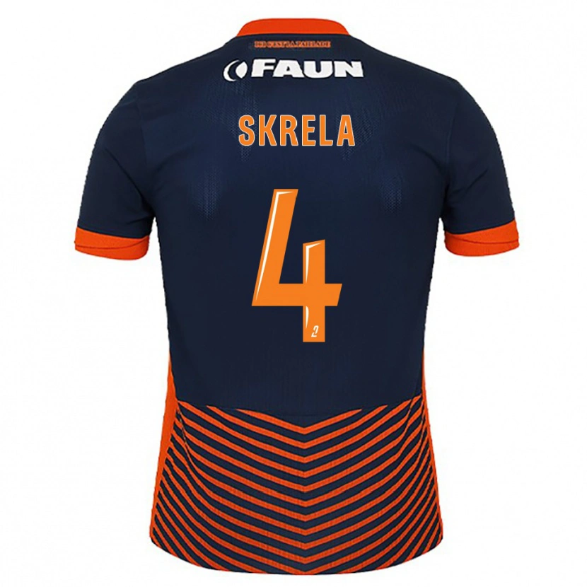 Danxen Damen Gabin Skrela #4 Mitternachtsblau Orange Heimtrikot Trikot 2025/26 T-Shirt Österreich