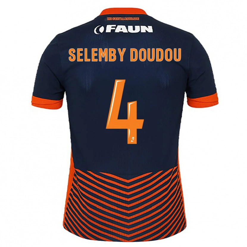Danxen Damen Destin Selemby Doudou #4 Mitternachtsblau Orange Heimtrikot Trikot 2025/26 T-Shirt Österreich