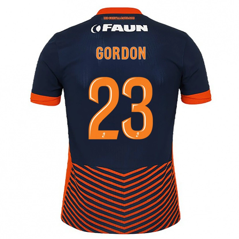 Danxen Damen Sh'nia Gordon #23 Mitternachtsblau Orange Heimtrikot Trikot 2025/26 T-Shirt Österreich