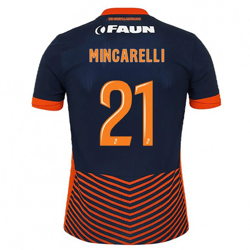 Danxen Damen Lucas Mincarelli #21 Mitternachtsblau Orange Heimtrikot Trikot 2025/26 T-Shirt Österreich