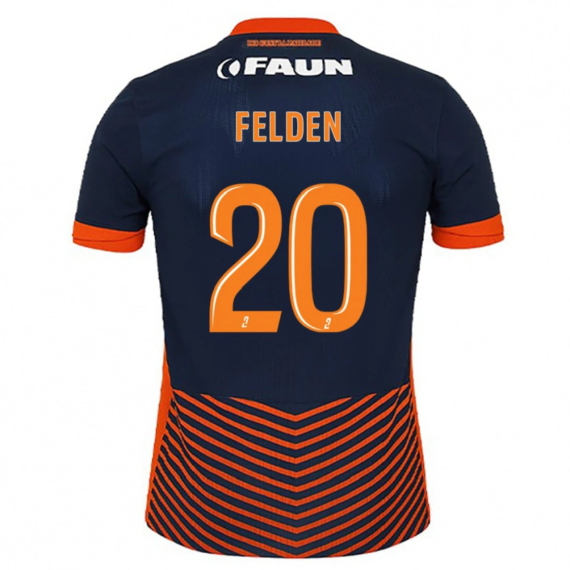 Danxen Damen Agathe Felden #20 Mitternachtsblau Orange Heimtrikot Trikot 2025/26 T-Shirt Österreich