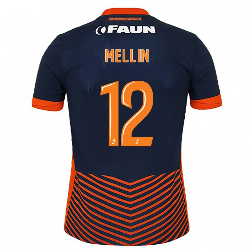 Danxen Damen Léo Mellin #12 Mitternachtsblau Orange Heimtrikot Trikot 2025/26 T-Shirt Österreich