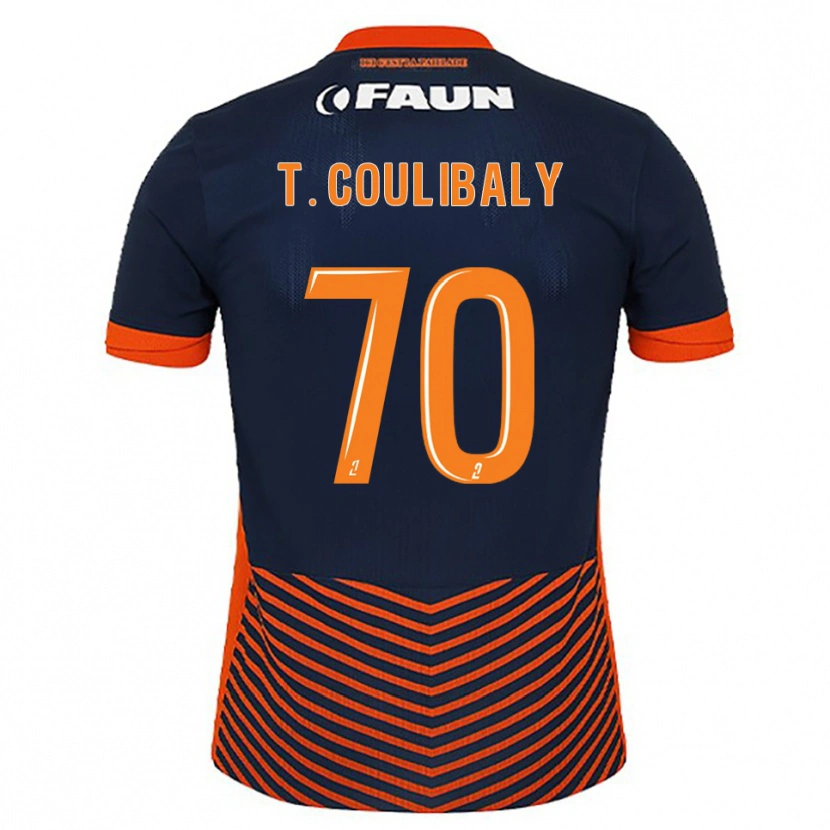 Danxen Damen Tanguy Coulibaly #70 Mitternachtsblau Orange Heimtrikot Trikot 2025/26 T-Shirt Österreich