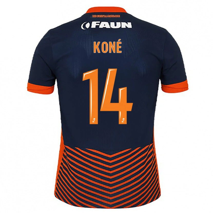 Danxen Damen Djomoh Koné #14 Mitternachtsblau Orange Heimtrikot Trikot 2025/26 T-Shirt Österreich
