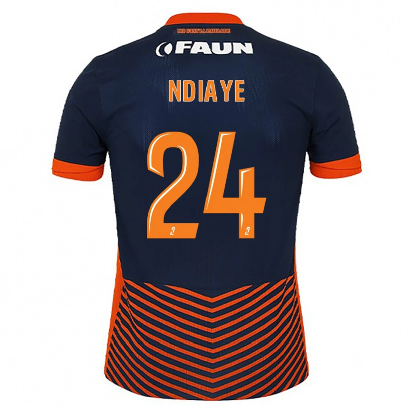 Danxen Damen Junior Ndiaye #24 Mitternachtsblau Orange Heimtrikot Trikot 2025/26 T-Shirt Österreich