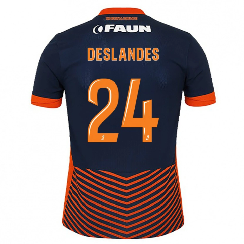 Danxen Damen Océane Deslandes #24 Mitternachtsblau Orange Heimtrikot Trikot 2025/26 T-Shirt Österreich