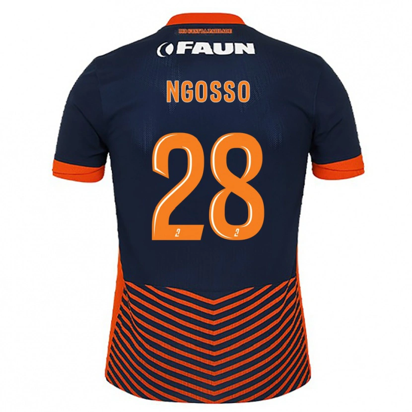 Danxen Damen Glenn Ngosso #28 Mitternachtsblau Orange Heimtrikot Trikot 2025/26 T-Shirt Österreich