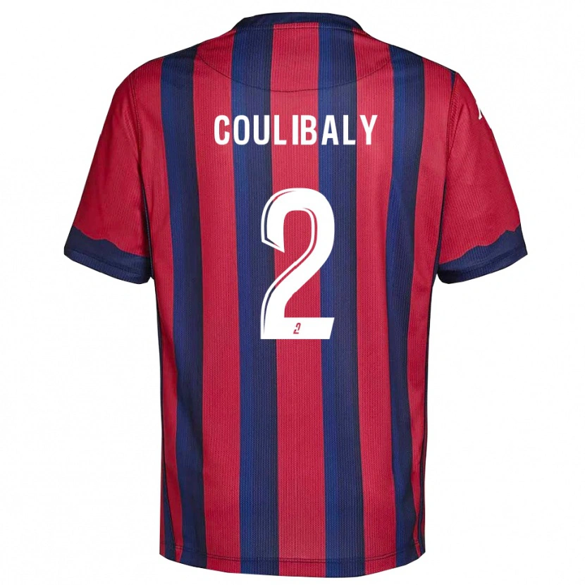 Danxen Damen Ibrahim Coulibaly #2 Burgunder Marine Heimtrikot Trikot 2025/26 T-Shirt Österreich