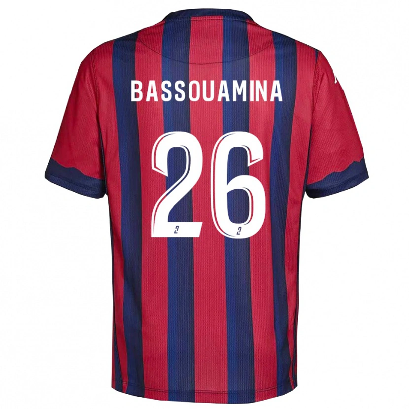 Danxen Damen Mons Bassouamina #26 Burgunder Marine Heimtrikot Trikot 2025/26 T-Shirt Österreich